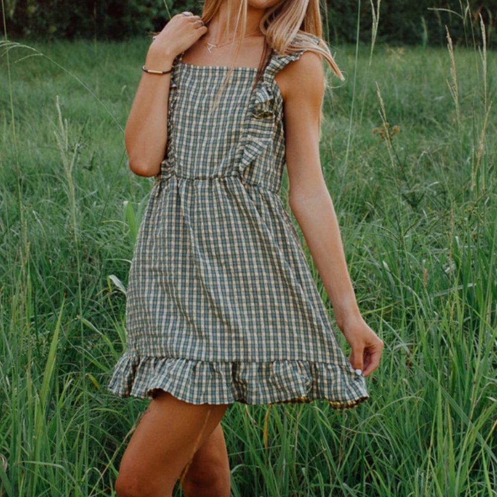 Wild Fable Gingham Apron dress